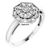 Ladies Natural Diamond Filigree Ring (I2, H+) — Sterling Silver