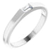Ladies Natural Diamond Stackable Ring (Si2-Si3, Ghi) — 14K White Gold