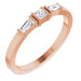 Ladies Natural Diamond Stackable Ring (SI2-SI3, GHI) — 14K Rose Gold
