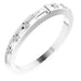 Ladies Natural Diamond Stackable Ring (SI2-SI3, GHI) — Platinum