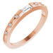 Ladies Natural Diamond Stackable Ring (SI2-SI3, GHI) — 14K Rose Gold