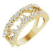 Ladies Natural Diamond Negative Space Ring (I1, G-H) — 14K Yellow Gold