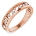 Ladies Natural Diamond Stackable Ring (I1, G-H) — 14K Rose Gold