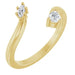Ladies Natural Diamond Negative Space Ring (SI2-I1, GHI) — 14K Yellow Gold