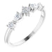 Ladies Natural Diamond Stackable Ring (SI2-SI3, GHI) — Platinum
