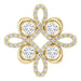 Ladies Natural Diamond Clover Pendant (I1, H-I) — 14K Yellow Gold