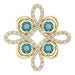 Ladies Natural Alexandrite Natural Diamond Pendant (I1, H-I) — 14K Yellow Gold