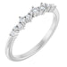 Ladies Natural Diamond Stackable Ring (SI2-SI3, G-H) — Platinum
