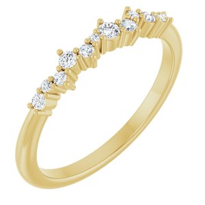 Ladies Natural Diamond Stackable Ring (SI2-SI3, G-H) — 14K Yellow Gold