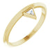 Ladies Natural Diamond Stackable Ring (SI2-SI3, G-H) — 14K Yellow Gold