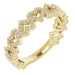 Ladies Natural Diamond Stackable Heart Ring (SI2-SI3, G-H) — 14K Yellow Gold
