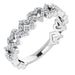 Ladies Natural Diamond Stackable Heart Ring (SI2-SI3, G-H) — Sterling Silver