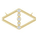Ladies Natural Diamond Geometric Necklace Center (I1, G-H) — 14K Yellow Gold