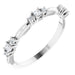 Ladies Natural Diamond Stackable Ring (I1, G-H) — 14K White Gold