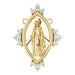 Ladies Natural Diamond Miraculous Necklace Center (I1, G-H) — 14K Yellow Gold