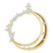 Ladies Natural Diamond Crescent Moon Pendant (I1, G-H) — 14K Yellow Gold