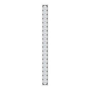 Ladies Natural Diamond Vertical Bar Pendant (I2, H+) — 14K White Gold