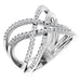 Ladies Natural Diamond Ring (I1, H+) — 14K White Gold