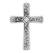 Ladies Natural Diamond Cross Pendant (I1, H+) — 14K White Gold