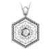 Ladies Natural Diamond Filigree Pendant (I1, H+) — 14K White Gold