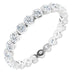 Ladies Natural Diamond Eternity Band Size 8 (Si2-Si3, G-H) — Platinum