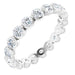 Ladies Natural Diamond Eternity Band Size 4 (Si2-Si3, G-H) — Platinum
