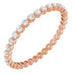 Ladies Natural Diamond Eternity Band Size 5 (Si2-Si3, G-H) — 14K Rose Gold