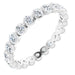 Ladies Natural Diamond Eternity Band Size 6.5 (Si2-Si3, G-H) — Platinum