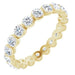 Ladies Natural Diamond Eternity Band Size 4.5 (Si2-Si3, G-H) — 14K Yellow Gold