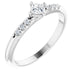 Ladies Natural Diamond Stackable Ring (SI2-SI3, G-H) — Platinum