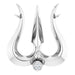 Ladies Natural Diamond Shiva Trishula Necklace Center (I1, G-H) — Platinum