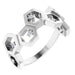Ladies Natural Diamond Honeycomb Ring (SI2-SI3, G-H) — Platinum