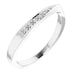 Ladies Natural Diamond Wave Ring (I1, H+) — 14K White Gold