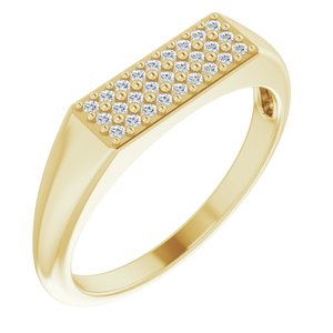 Ladies Natural Diamond Ring (I1, G-H) — 14K Yellow Gold