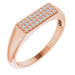 Ladies Natural Diamond Ring (I1, G-H) — 14K Rose Gold