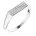 Ladies Natural Diamond Ring (SI2-SI3, G-H) — Platinum