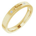Ladies Natural Diamond Pierced Cross Stackable Ring (I1, G-H) — 14K Yellow Gold