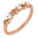 Ladies Natural Diamond Stackable Ring (I1, G-H) — 14K Rose Gold