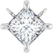 Ladies Natural Diamond Necklace Center (I1, G-H) — 14K White Gold