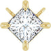 Ladies Natural Diamond Necklace Center (I1, G-H) — 14K Yellow Gold