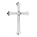 Ladies Natural Diamond Cross Pendant (I1, H+) — 14K White Gold
