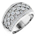 Ladies Natural Diamond Ring (I1, H+) — 14K White Gold