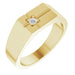 Ladies Natural Diamond Cross Ring (I1, G-H) — 14K Yellow Gold
