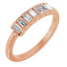 Ladies Natural Diamond Stackable Ring (SI2-SI3, GHI) — 14K Rose Gold