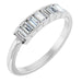 Ladies Natural Diamond Stackable Ring (SI2-SI3, GHI) — Platinum