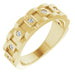 Ladies Natural Diamond Chain Link Ring (I1, G-H) — 14K Yellow Gold