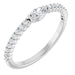 Ladies Natural Diamond Stackable Ring (I1, G-H) — 14K White Gold