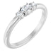 Ladies Natural Diamond Stackable Ring (SI2-SI3, GHI) — Platinum