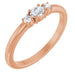 Ladies Natural Diamond Stackable Ring (SI2-SI3, GHI) — 14K Rose Gold