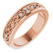 Ladies Natural Diamond Eternity Band Size 4.5 (Si2-Si3, G-H) — 14K Rose Gold